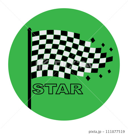 Race flag icon 111877519