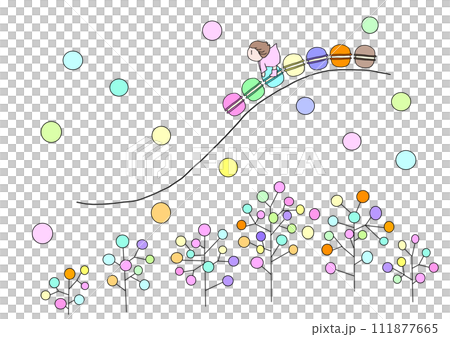 マカロンのジェットコースター 111877665