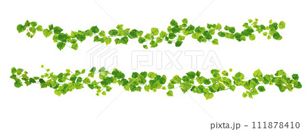 蔓の装飾パーツ　セット　素材 111878410