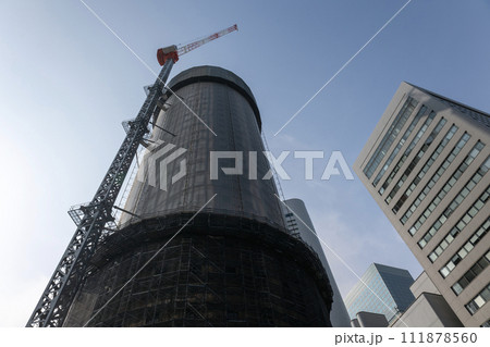 解体工事中の大阪マルビル（2024年2月11日撮影） 111878560