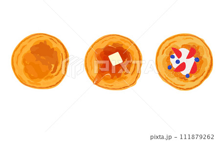 パンケーキのイラスト パンケーキのイラスト 111879262