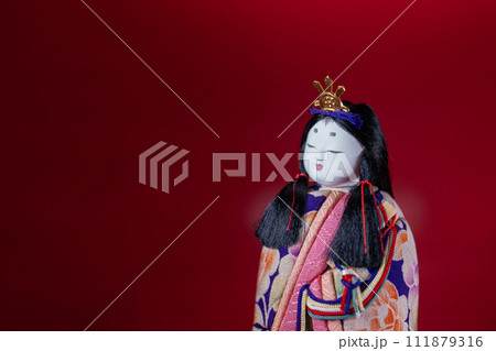 ひな人形（木目込み人形） 111879316