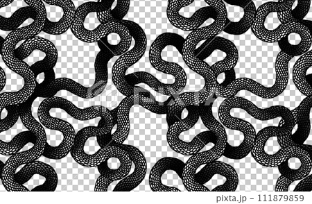 Snake pattern background material cartoon 111879859