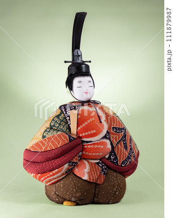 雛人形、お内裏様 (木目込み人形) 雛人形、お内裏様 (木目込み人形) 111879987