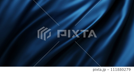 Blue luxury fabric background 3d render Blue luxury fabric background 3d render 111880279