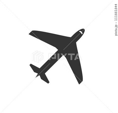 Airplane icon flat 111881844