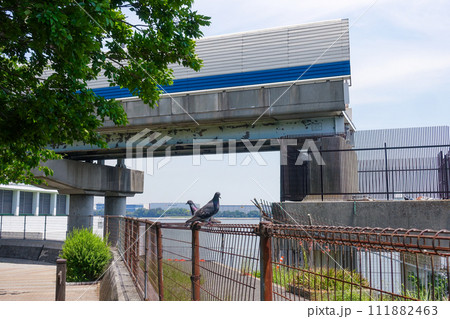 動くことのない首都高速道路の羽田可動橋（東京都大田区） 111882463