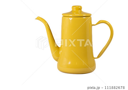 黄色いコーヒーポット 黄色いコーヒーポット 111882678