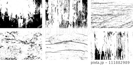 Black and white grunge. Distress overlay texture. Abstract surface dust and rough dirty wall background concept. Distress illustration simply place over object to create grunge effect. Vector EPS10. 111882989