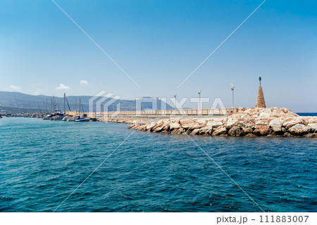 View of Latchi harbor. Paphos District, Cyprus 111883007