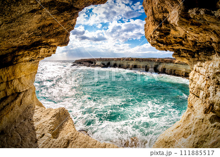 Sea caves near Ayia Napa. Famagusta District, Cyprus Sea caves near Ayia Napa. Famagusta District, Cyprus 111885517