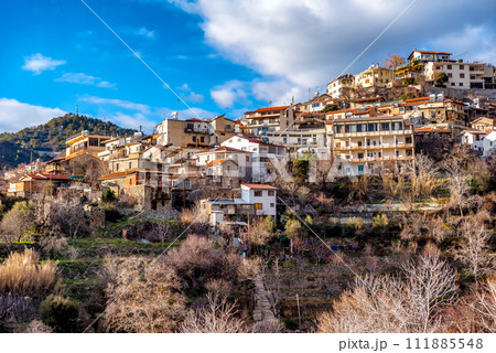The village of Agros. Limassol District, Cyprus 111885548