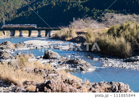 【紀勢本線】大内山川を渡る特急南紀 111885844