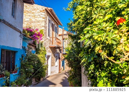 Charming street in an old village of Lefkara. Larnaca District, Cyprus 111885925
