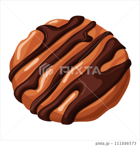 Cookies, confectionery. Vector illustration on a white background Cookies, confectionery. Vector illustration on a white background 111886573