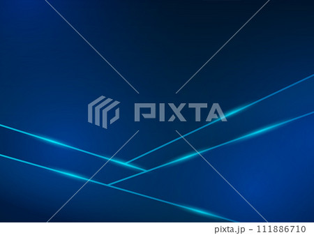 Vector abstract blue background with glowing lines Vector abstract blue background with glowing lines 111886710