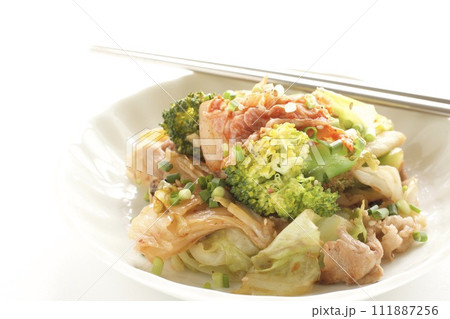 豚肉のキムチ炒め 111887256