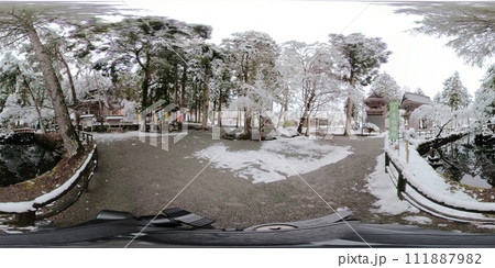 横山不動尊の雪景色VR 横山不動尊の雪景色VR 111887982