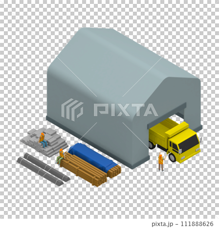 効率的な倉庫管理と物流の最適化 111888626