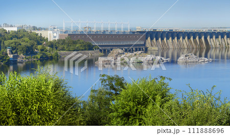 Dnieper hydroelectric station in Zaporozhye 111888696