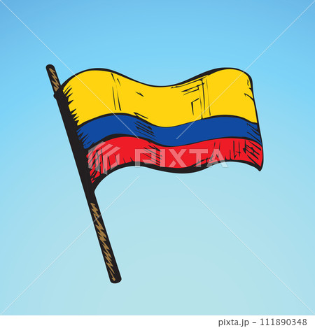 Flag. Vector drawing Flag. Vector drawing 111890348