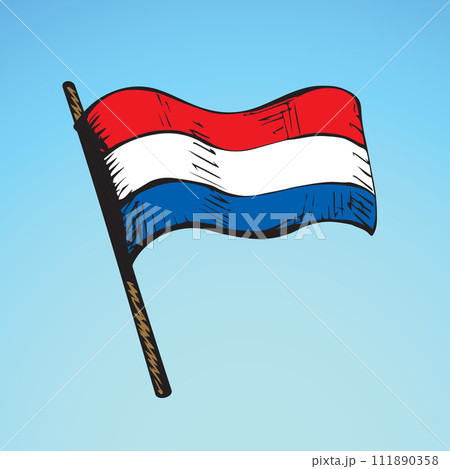 Flag. Vector drawing 111890358