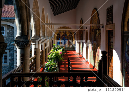 Gallery in Kykkos Monastery, Cyprus Gallery in Kykkos Monastery, Cyprus 111890914