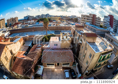 A high view of Salaminos street. Limassol, Cyprus A high view of Salaminos street. Limassol, Cyprus 111890924