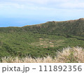 八丈島八丈富士山頂から噴火口を望む 111892356