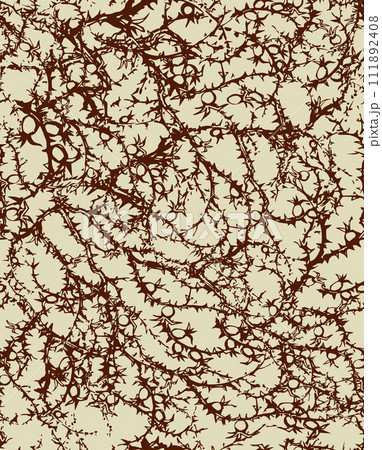 Branches of Blackthorn. Vector drawing Branches of Blackthorn. Vector drawing 111892408