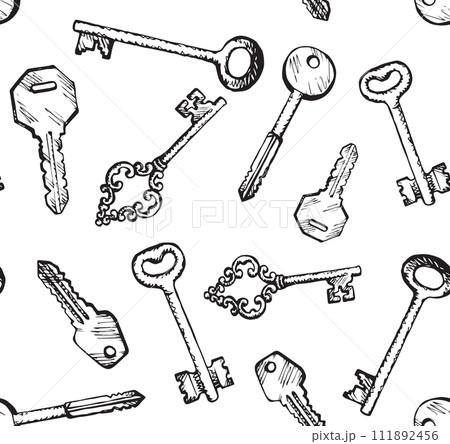 Keys. Vector drawing 111892456
