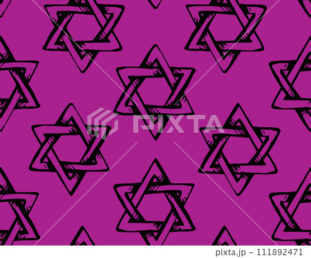 Jewish holiday symbol. Vector drawing 111892471