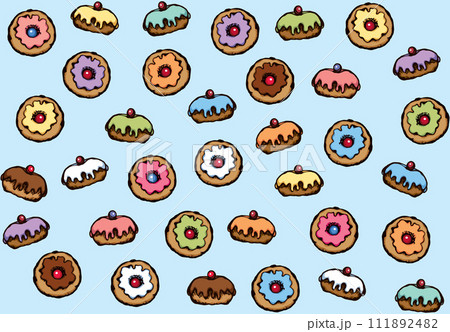 Donut. Vector drawing Donut. Vector drawing 111892482