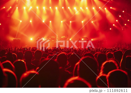 Stage Spectacle: Massive Audience at a Rock Gig Stage Spectacle: Massive Audience at a Rock Gig 111892611