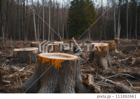Bare Remnants: Signs of Forest Destruction 111892661
