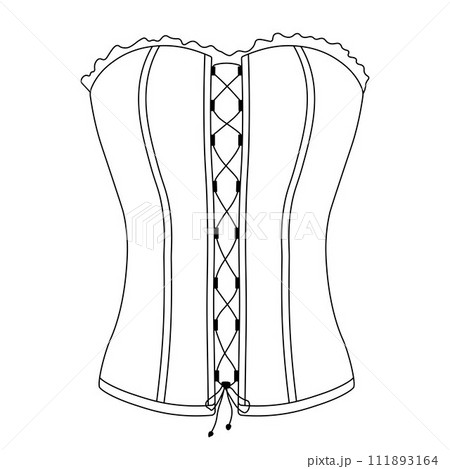 Corset. Feminine lingerie.  111893164