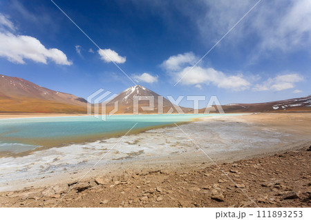 The green Laguna Verde,Bolivia 111893253