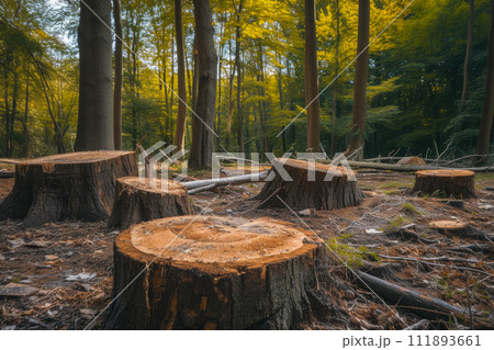 Vanishing Woodlands: A Glimpse of Deforestation 111893661