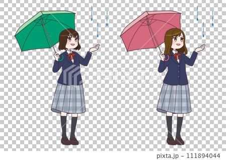 打著傘的西裝外套女孩套裝2 打著傘的西裝外套女孩套裝2 111894044