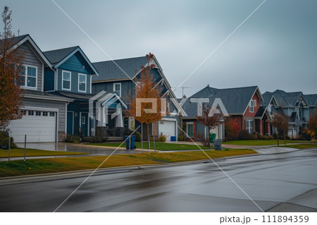 Classic Suburban Charm: Daylight in the USA Classic Suburban Charm: Daylight in the USA 111894359