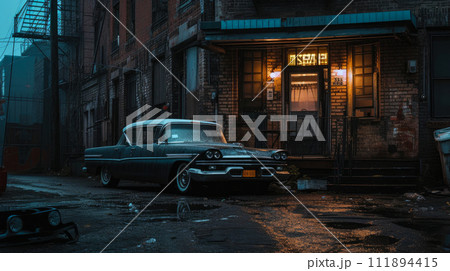 Forgotten Beauty: Vintage Auto at the Abandoned Threshold Forgotten Beauty: Vintage Auto at the Abandoned Threshold 111894415