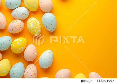 Easter Extravaganza: Colorful Eggs Dance 111894597