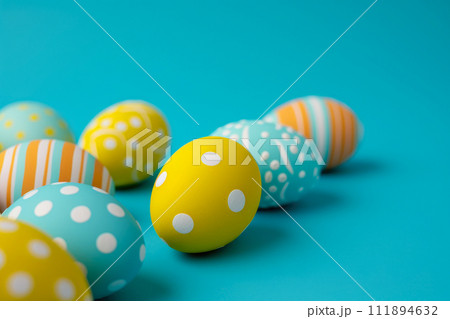 Easter Egg Extravaganza in Blue Hues 111894632