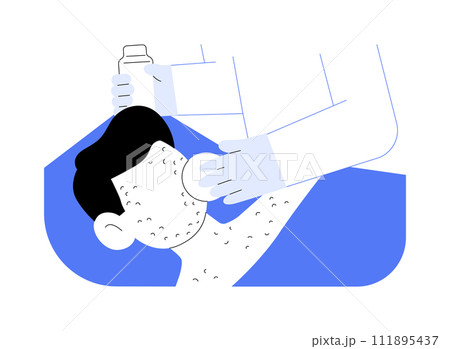 Acne treatment abstract concept vector illustration. Acne treatment abstract concept vector illustration. 111895437
