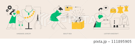 Handmade startup abstract concept vector illustrations. Handmade startup abstract concept vector illustrations. 111895905