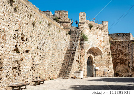Othello's Tower within the medieval walls of old Famagusta, Cyprus Othello's Tower within the medieval walls of old Famagusta, Cyprus 111895935