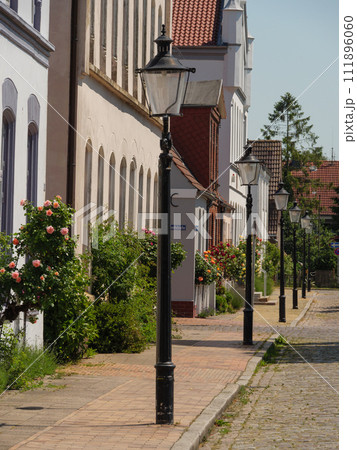 the old city of  Friedrichstadt in northern germany 111896060