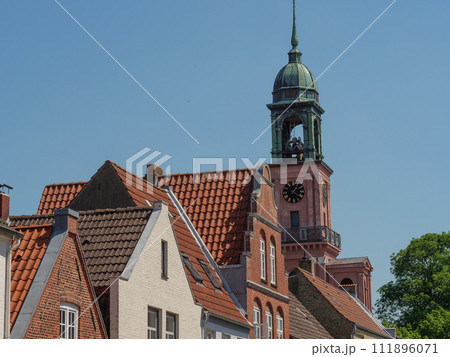 the old city of  Friedrichstadt in northern germany 111896071