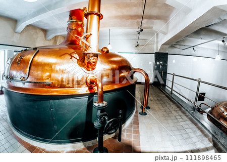 Vintage copper beer fermentation tank Vintage copper beer fermentation tank 111898465