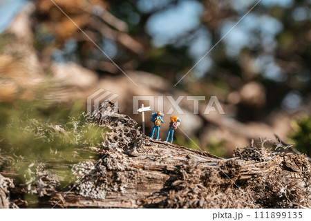 Tourism and hiking adventure concept 111899135